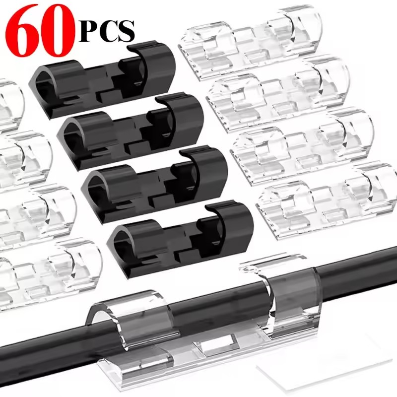 Car Cable Organizer - Organizzatore di Cavi Autoadesivo, Supporto per