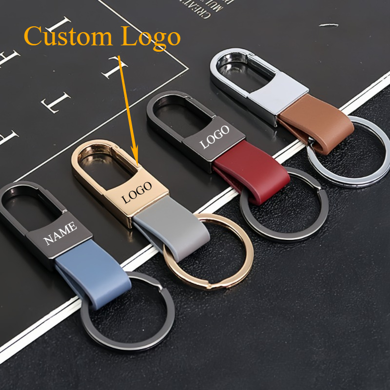 Car Accessories Name - Portachiavi in pelle di moda Logo