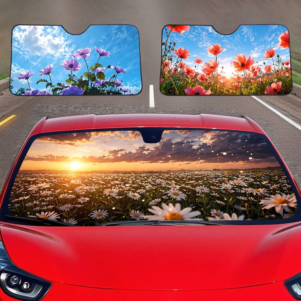 Car Accessories Window - Parasole per Auto con Motivo Sole