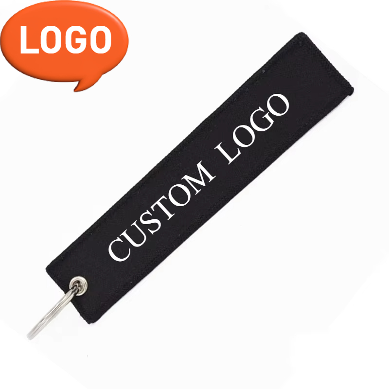 Car Accessories Name - Portachiavi in poliestere con logo personalizzato
