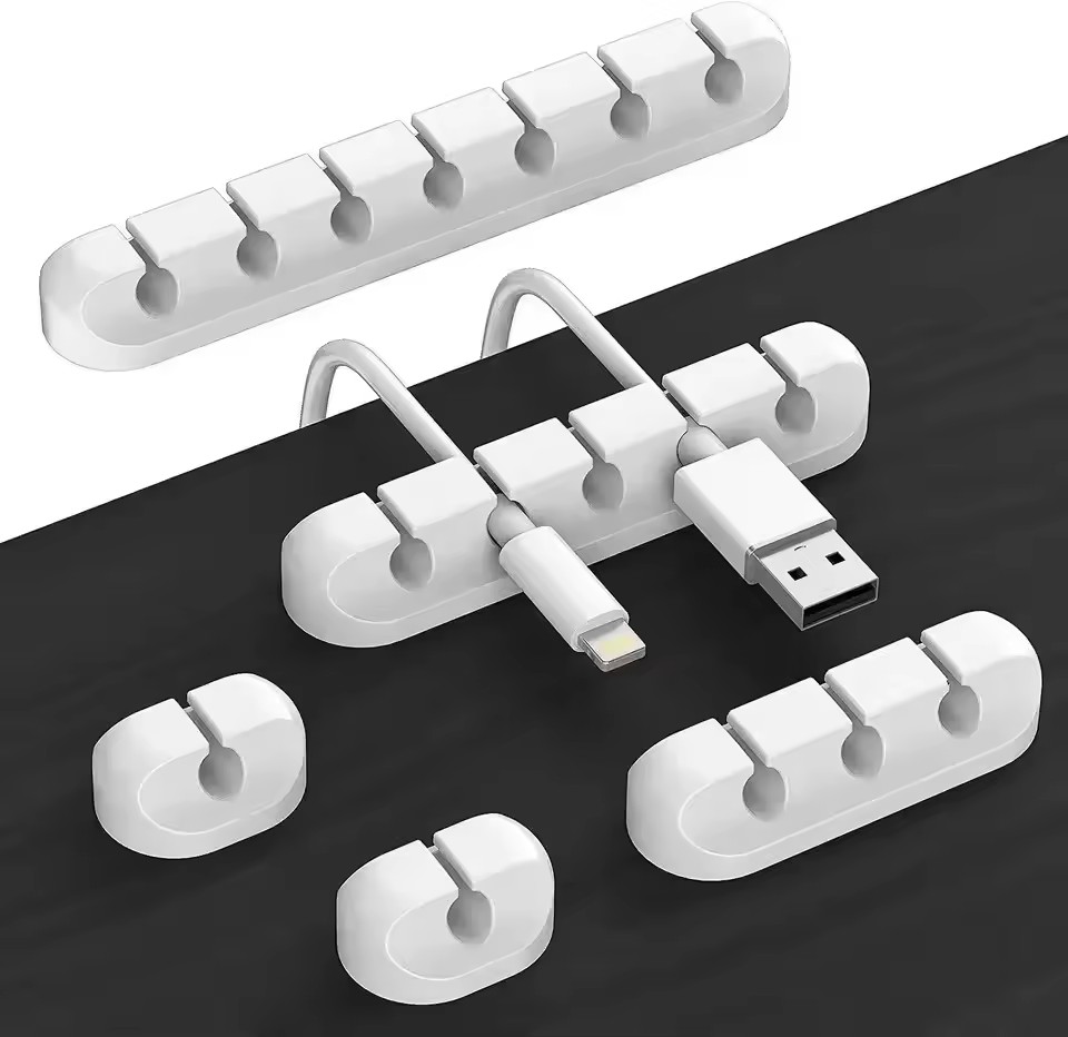 Car Cable Organizer - Organizzatore di Cavi in Silicone, Clip