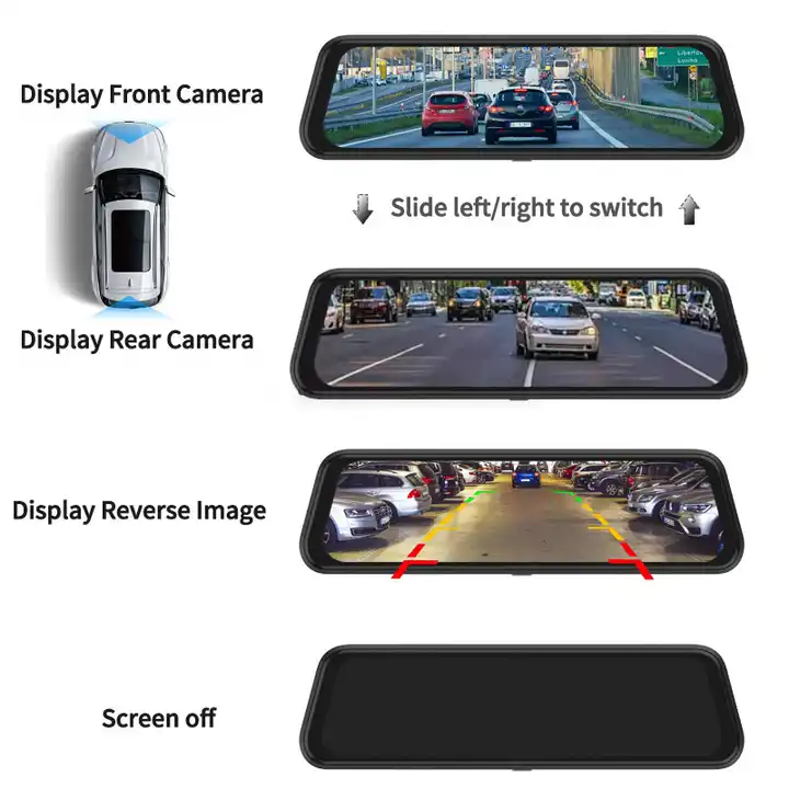 Dash Cam con Specchio da 10''  - Rear Camera For Car recensione e prezzo