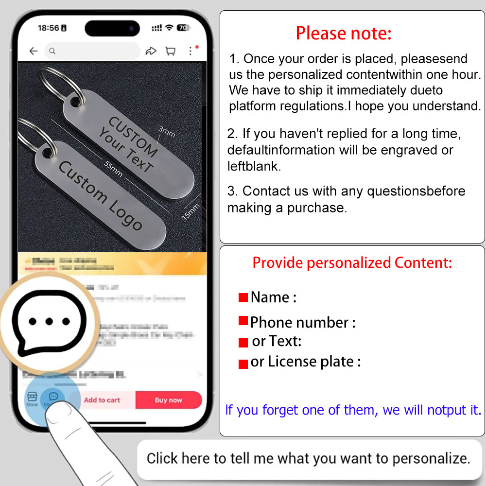 Portachiavi personalizzato in  - Car Accessories Name recensione e prezzo